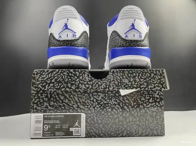 Rep TBK Blue 3 Air Racer Jordan CT8532-145 0423